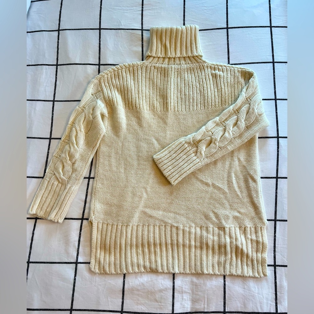 Pietro Brunelli Cable Knit Maternity Sweater - Cream White M